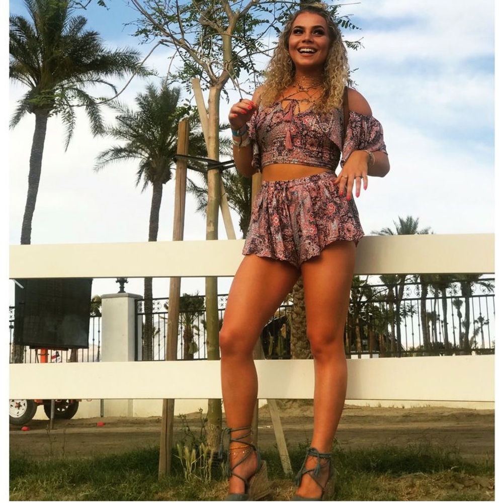 Olivaceous Flouncy Boho Printed Short